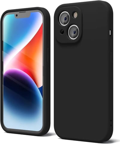 Hoesje met Camera Bescherming Geschikt voor Apple iPhone 14 | Back Cover | Dun | Flexibel TPU | Zwart