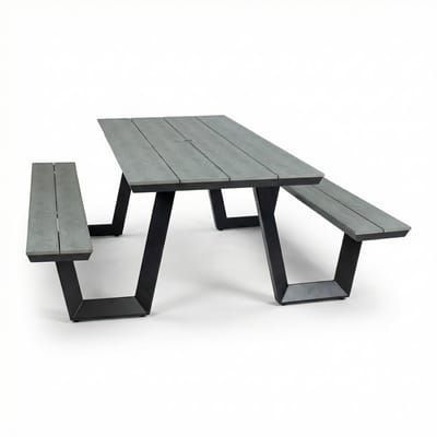 Picknicktafel Coffee Bay | Grey | Aluminium & Polywood