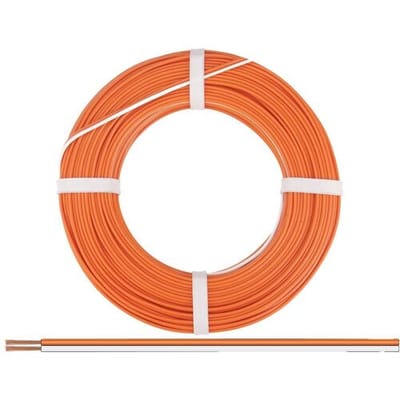 Donau Elektronik 250-57-25 Draad 2 x 0.50 mm² Wit-oranje 25 m