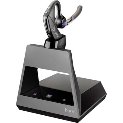 HP Poly Voyager 5200- M Office In Ear headset Bluetooth, Draadloos Zwart Met Bluetooth basisstation