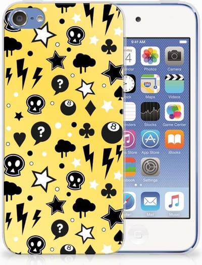 Silicone Back Case Apple iPod Touch 5 | 6 Punk Geel