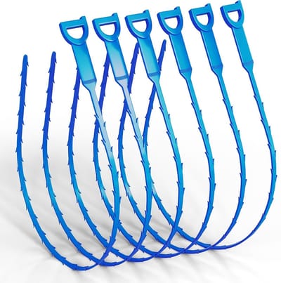 Pijp Reinigingsspiralen - Afvoer Ontstopper Set - Verstopte Afvoer Reinigen - 6 Delige Set 63cm - 63cm Lengte