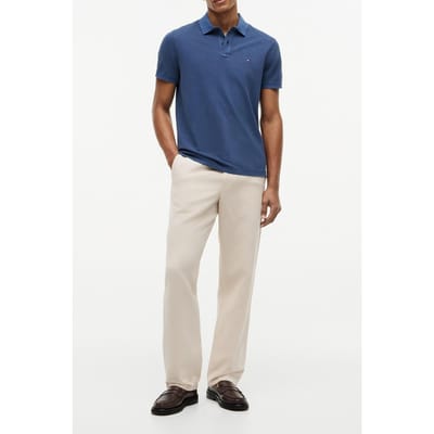 Tommy Hilfiger Garment Dye Regular Polo Carbon Navy Größe: S | Poloshirts Outlet | Herren | Blau