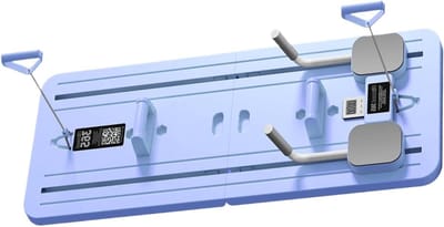 Pilates Trainingsapparaat - Buiktrainer Thuis - Full Body Workout - Veelzijdige Functies - 106 x 41 cm - Orchidee Paars