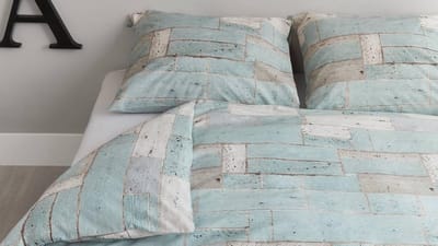 AHWM Place Dekbedovertrek - Lits-jumeaux - 260x200/220 cm - Blue Green