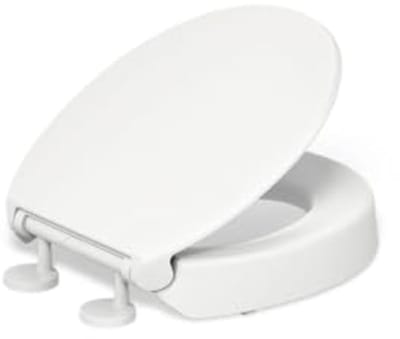 Verhoogde Toiletzitting met Ronde Voorkant - Extra Comfort en Ondersteuning