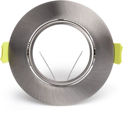 Integral inbouwspot Satijn Nikkel rond kantelbaar | zaagmaat 7cm | incl. GU10 fitting excl. lichtbron | GU10