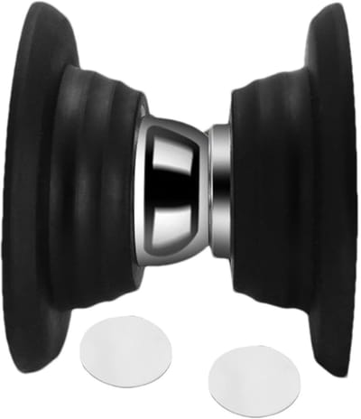 Magnetische Deurstop - Deurklem - Deur Opvang - Zonder Boren - 5.5 cm - Zwart