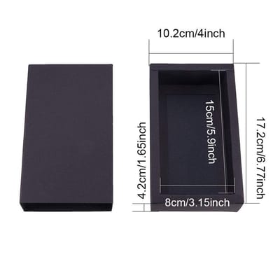 Dailygoods- Geschenkverpakking Hoogwaardig Kraftpapier - Schuifdoosje - Voor Zeep/Sieraden/Snoep - Stevig en Duurzaam - Verschillende Maten - Voor Feestjes/Festivals - Cadeauverpakking