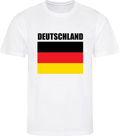 WK - Germany - Deutschland - T-shirt Wit - Voetbalshirt - Maat: S - Wereldkampioenschap voetbal