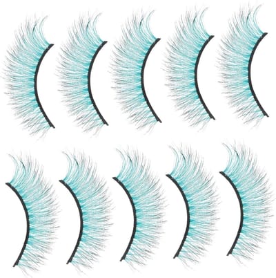 Nepwimpers - Valse wimpers - Feestelijke Make-up - Gekleurd Verloop - 10 Stuks - Gemengd