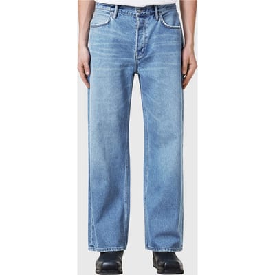AllSaints Lenny Light Indigo Blue Taglia: W34 | Jeans straight fit Outlet | Uomo | Blu