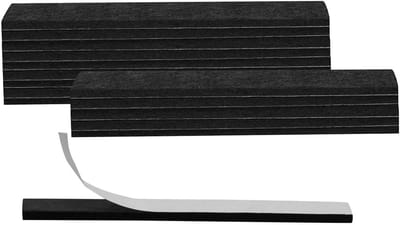 Meubelvilt Pads - Vloerbeschermers - Bescherm Meubels - Zelfklevend Sterk - 150 x 13 mm - Zwart