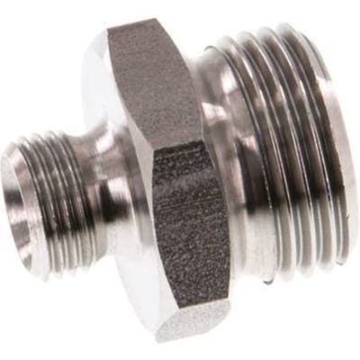 G 3/8'' x G 1/8'' RVS Borstnippel 40 Bar