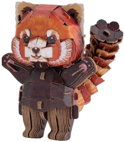 MakeBug, 3D Modelbouwpakket, Tiny Serie, Red Panda, MB-D-0040, 12x7x9cm