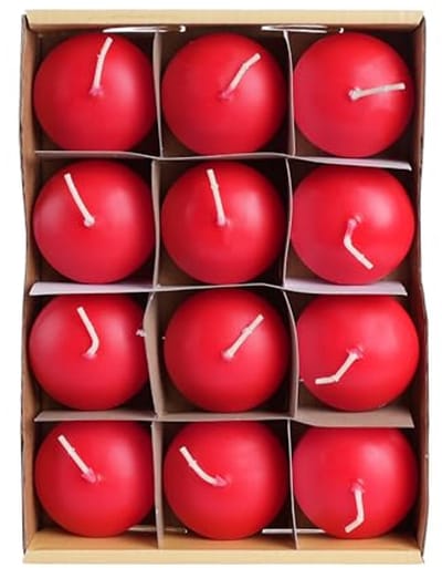 Set van 12 geurloze drijvende kaarsen - Rood - Decoratieve verlichting voor elke gelegenheid