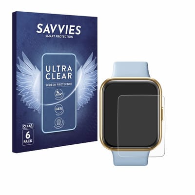 Savvies - Screenprotector voor aeac IP68 1.7" - Folie Beschermfolie transparant 6 Stuks