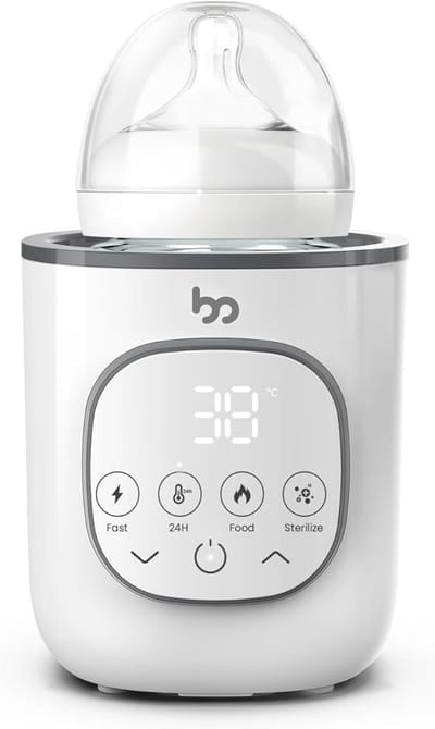 Multifunctionele Babyflessenwarmer met Temperatuurregeling - Snel Verwarmen en Veilig Uitschakelen