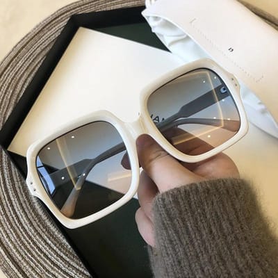 Zonnebril Dames Klassiek Oversized Vierkant Luxe Groot Montuur Dames Zonnebrillen Zwart Stijlvol Verloop Damesbrillen Oculos Premium 1PC