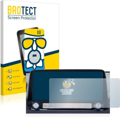 BROTECT - Screenprotector voor Hyundai Kona 2020 Infotainment System 10" - Folie Beschermfolie Beschermglas matte