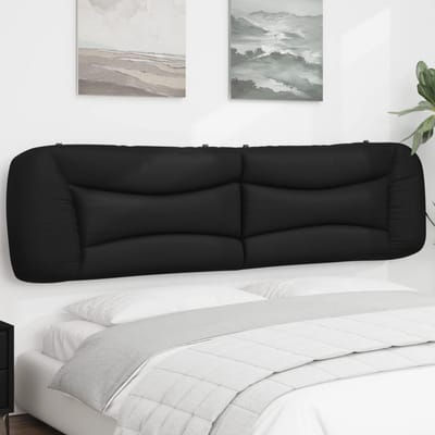 vidaXL - Hoofdbordkussen - "Hvar" - 200 - cm - kunstleer - zwart