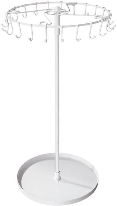 Dailygoods - Sieradenopbergrek - Rotating Jewelry Display Rack - Met 23 Haken - Ideaal voor Organisatie - Perfect voor Sieraden - Geschikt voor Thuis...
