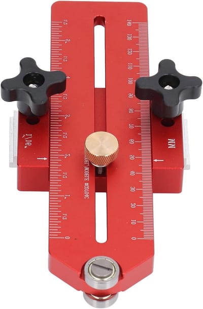 Zaagtafel Jig - Dun Snijden - Hout Bewerken - Verstelbare Lengte - 19/30mm T-slot - Zilver