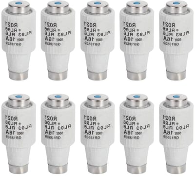 16A DII E27 Neozed Fuses gG Diazed Fuses 500 VAC Keramische Fuses voor Kabel- en Stroombeveiliging - Set van 10 Stuks voor Veiligheid en Betrouwbaarheid