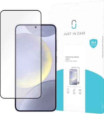Just in Case screenprotector geschikt voor Samsung Galaxy S24 Plus - Screenprotector Full Cover Gehard Glas - 2 Stuks