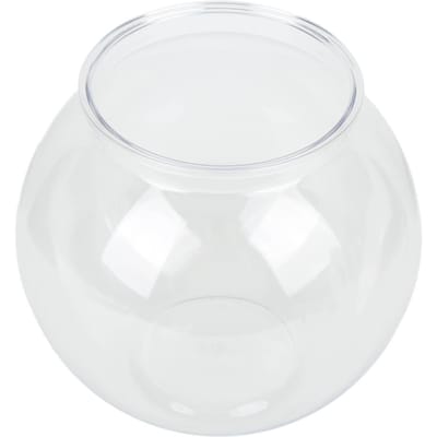 Zware Kunststof Ronde Viskom Stijl Onbreekbaar Multifunctioneel Klein Rond Vis Aquarium voor Bureau Boekenkast Decoraties L L white