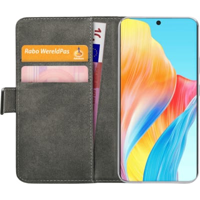 Mobilize OPPO A58 Portemonnee Hoesje Zwart