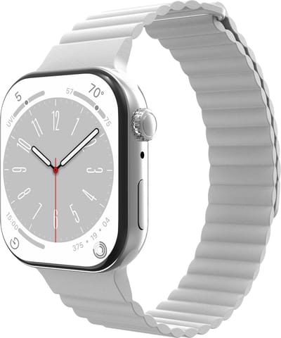 Cazy horlogebandje geschikt voor Apple Watch Bandje (Magfit) - Smartwatchbandjes - Universeel bandje geschikt voor Apple 38/40/41/42 mm - Ivory