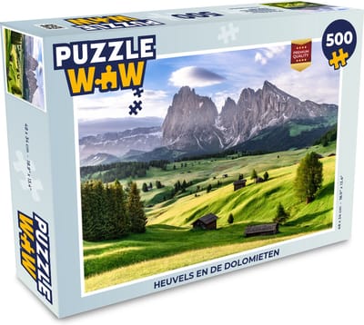Puzzel Heuvels en de Dolomieten - Legpuzzel - Puzzel 500 stukjes