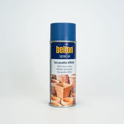 Spuitbus terracotta effect blauw Belton 400 ml