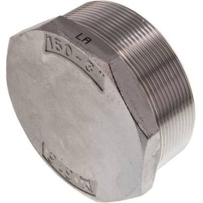Plug R3'' RVS met buitenzeskant 16 bar (224.8psi)