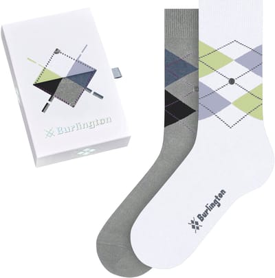 Burlington Basic Gift Box gedessineerd katoen multipack sokken dames veelkleurig - maat 36-41