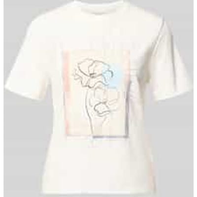 t-shirt met ronde hals en motiefprint