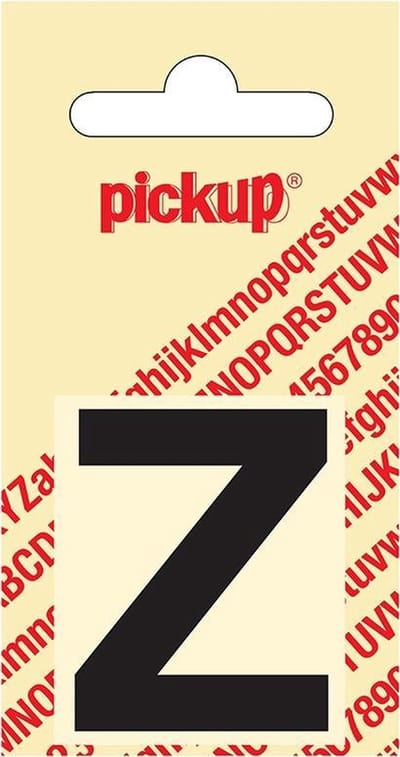 Pickup plakletter Helvetica 40 mm - zwart Z