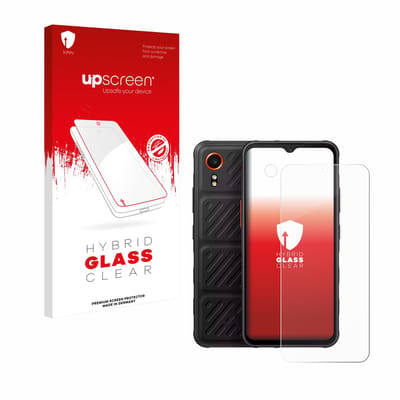 upscreen - Screenprotector voor Samsung Galaxy XCover 7 Enterprise Edition (Voor+Camera) - Folie Beschermfolie Beschermglas transparant