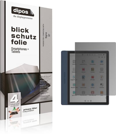 dipos – Matte Privacy Screenprotector geschikt voor Bigme B7 | Anti-Spy Beschermfolie