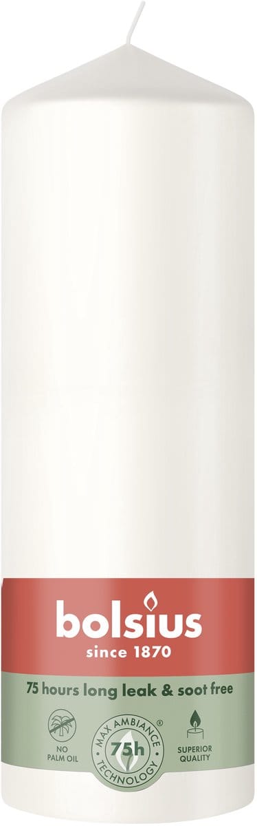 Bolsius Stompkaars 200/68 Cloudy White (1 stuk)