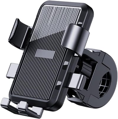 Telefoonhouder motor en fiets - stuurbevestiging - 360 graden draaibaar - anti slip - voor fiets en motor