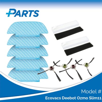 Ecovacs Deebot Ozmo Slim11 Onderhoudsset (Plus.Parts® alternatief voor DK3G-KTA)