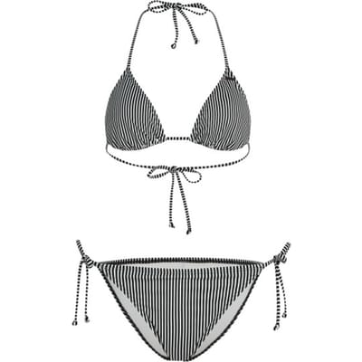 O'Neill Dames Bikini Set Capri Bondey Zwart/Wit Gestreept - Maat 40