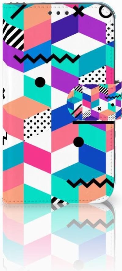 Samsung Galaxy Xcover 4 | Xcover 4s Book Case Blokken Kleurrijk