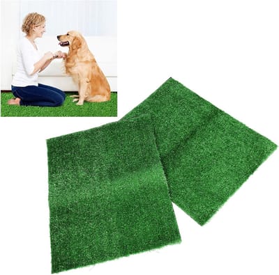 2 Stuks Grasmatten voor Honden, Ademend Kunstgras voor Binnen en Buiten, Ideaal voor Zindelijkheidstraining en Hondenpotty
