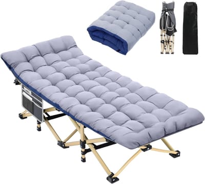 VLSelect® Veldbed - Opklapbed - Campingbed - Tot 200 KG
