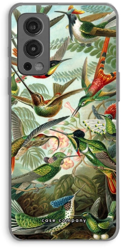 Case Company® - Hoesje geschikt voor OnePlus Nord 2 5G hoesje - Haeckel Trochilidae - Soft Cover Telefoonhoesje - Bescherming aan alle Kanten en Schermrand