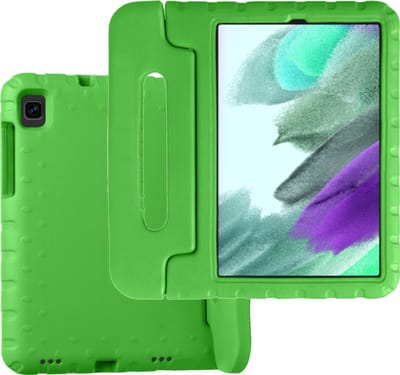 Hoesje Geschikt voor Samsung Galaxy Tab A7 Lite - Kinderhoes Shockproof Bumper - Kidsproof Case - Tablet Hoes - Kinder Hoes Cover - Groen