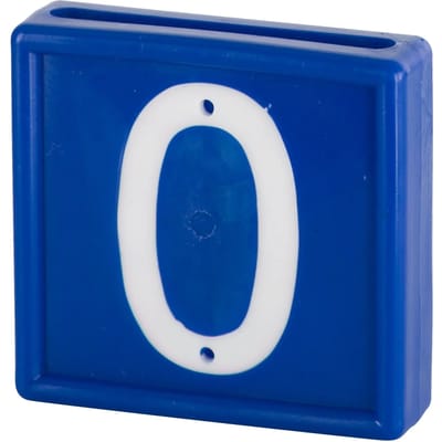 Genummerde markeerkraag om op de armband te schuiven Kerbl N°0 (x10)